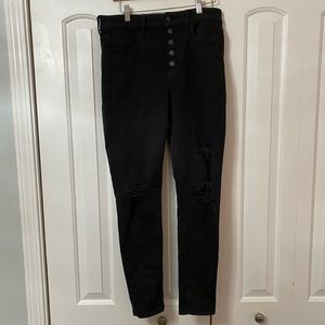 Black ripped American Eagle Jeans